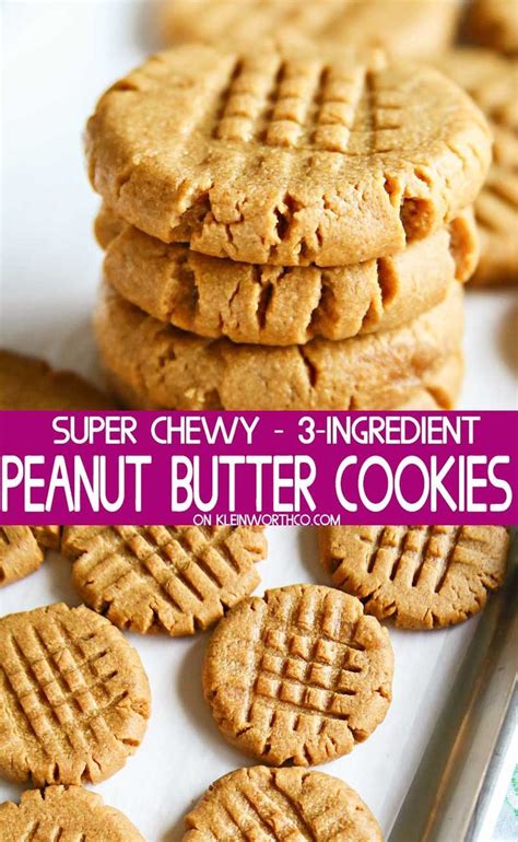 Easy 4 Ingredient Peanut Butter Cookies Artofit