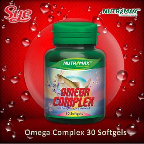 Jual BPOM NUTRIMAX OMEGA COMPLEX WITH OMEGA 3 6 9 VITAMIN E Isi 30