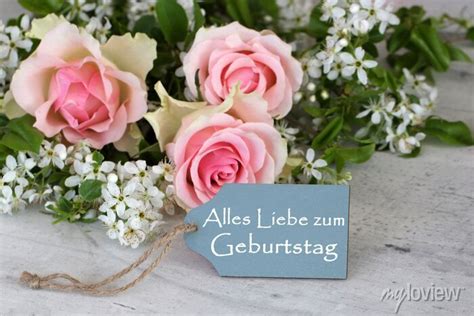 Geburtstagskarte Alles Liebe Zum Geburtstag Wall Stickers White