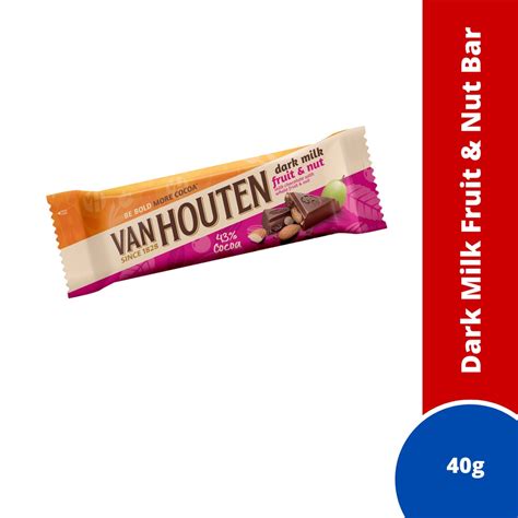 Van Houten Dark Milk Chocolate Bar Assorted Flavors G G