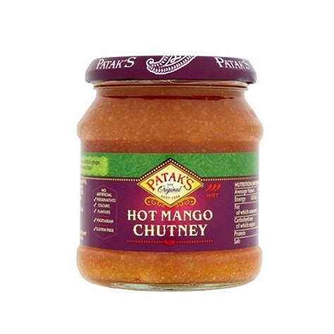 Patak Mango Chutney Hot 340G Naxo Foods