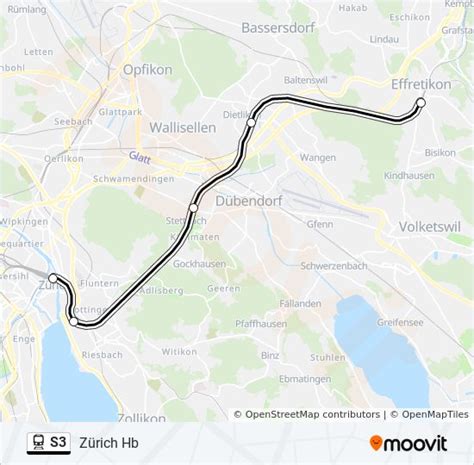 s3 Route Schedules Stops Maps Zürich Hb Updated