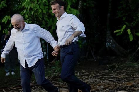 Lula e Macron viralizam na web fotos de ensaio pré wedding