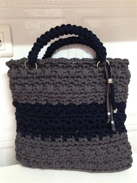 Bolso De Trapillo En Bolso Carteras Tejidas Trapillo Crochet