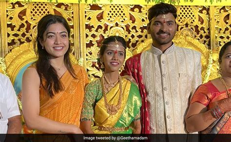 Pics Of Rashmika Mandanna At Her Assistant S Wedding Go Viral