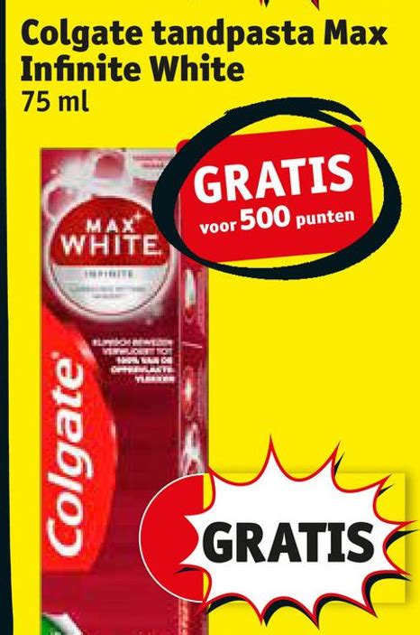 Colgate Tandpasta Max Infinite White Aanbieding Bij Kruidvat