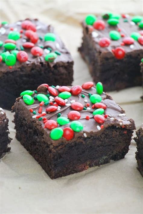 Chocolate Ganache Holiday Brownies Moore Or Less Cooking