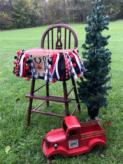 Rudolph Reindeer Red Nosed Buffalo Plaid Red And Black Checked Etsy