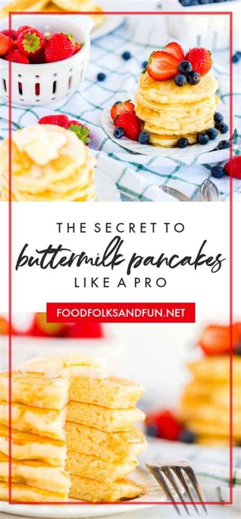 Buttermilk Pancakes That Melt In Your Mouth • Food Folks And Fun