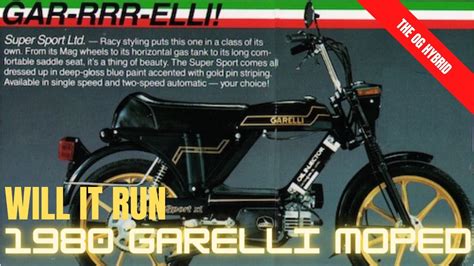 1980 Garelli Super Sport Will It Run YouTube