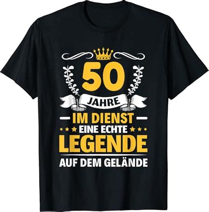 50 Jahre im Dienst Kollege Firmenjubiläum Dienstjubiläum T Shirt