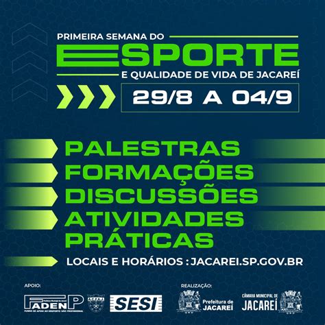 Prefeitura promove 1ª Semana do Esporte e Qualidade de Vida de Jacareí