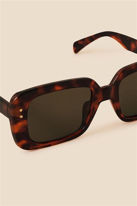 Sunglasses Oversized Tortoiseshell Rectangle Sunglasses Accessorize