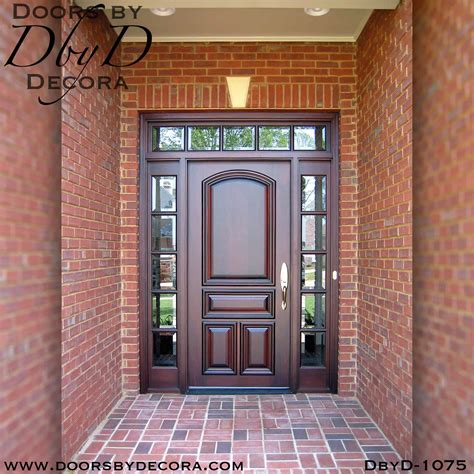 Custom Estate Solid Door Unit Wood Glass Front Entry Doors By Decora