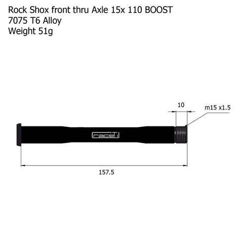 Rockshox Boost Thru Axle Maxle Front Fork X Qr Rock Shox