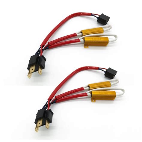 Aliexpress Buy 2pcs 100W 8RJ H4 Headlight Load Resistor LED