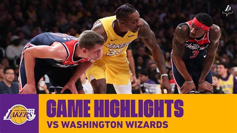 HIGHLIGHTS Los Angeles Lakers Vs Washington Wizards YouTube