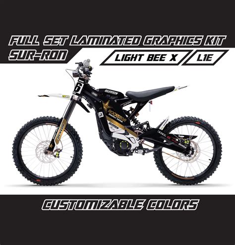 SUR RON Rockstar Energy Gold Full Graphics Kit Gloss Or Matte Surron