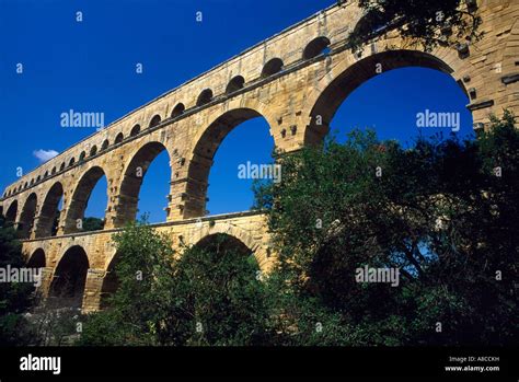 Pont Du Gard Provence France Roman Aqueduct St Century Ad Unesco World