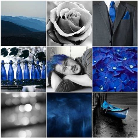 Blue Gray Aesthetic Collage