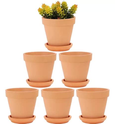 Macetas De Terracota Con Platillo Pack Large Terracotta P Meses