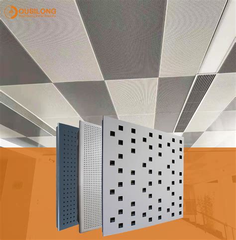 Acoustic False Aluminium Perforated Metal Ceiling Panel 600 X 600 X 0 6mm