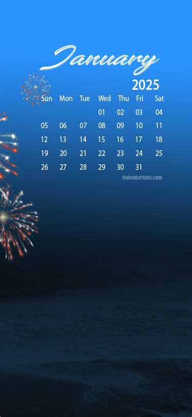 January 2025 Desktop Wallpaper Calendar - CalendarLabs