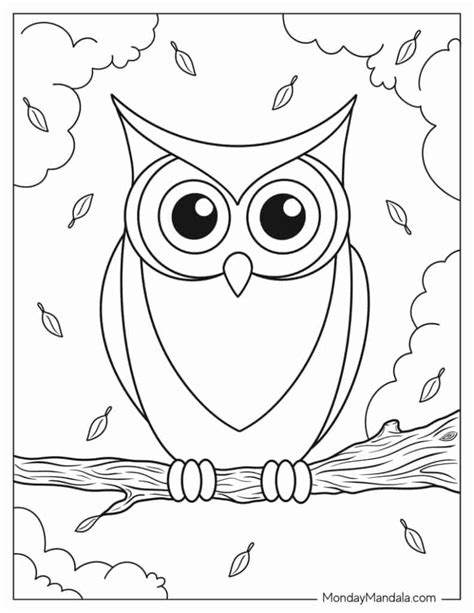 Owl Coloring Pages Free: Unleash Your Creativity with Majestic Owls