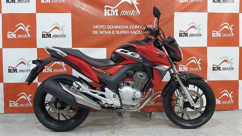 Honda Cb 250 F Twister CBS 2019 Vermelha KM Motos Sua Loja De Motos