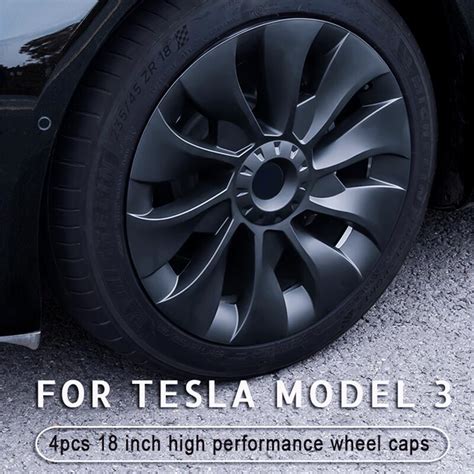 Pcs For Tesla Model Inch Hub Cap Performance Replacement Wheel