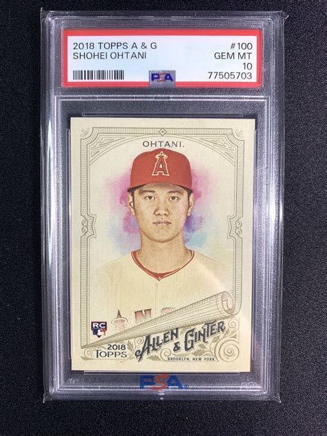 2018 Topps Allen Ginter Shohei Ohtani Rookie PSA 10 Gem Mint EBay