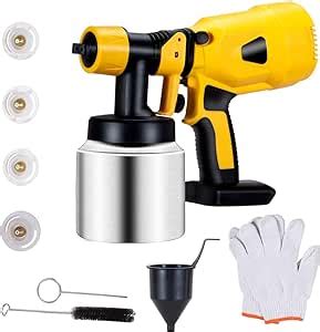 Lingyue Pulverizador De Pintura Inal Mbrico Para Bater A Dewalt De