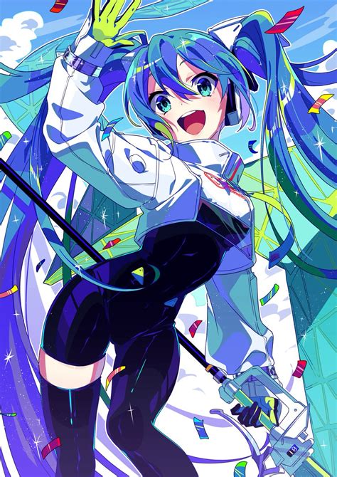 初音ミク レーシングミク 「レーシングミク2022💫 Gsrファンアート2022 Fightgsr 」ブミィのイラスト