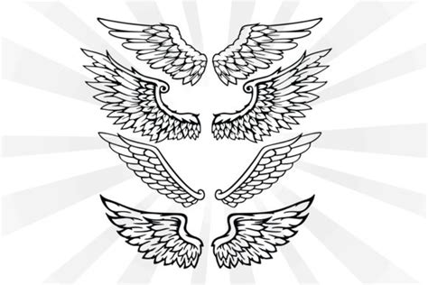 Angel Wings Vector Svg Graphic by Jennadesignsstore · Creative Fabrica