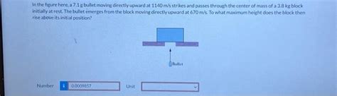 Solved In The Figure Here A G Bullet Moving Directly Chegg