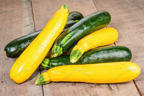 Green and yellow squash | High-Quality Food Images ~ Creative Market