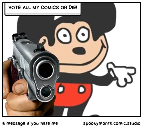 A Message If You Hate Me Comic Studio