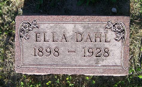 Ella Sophia Hanson Dahl M Morial Find A Grave