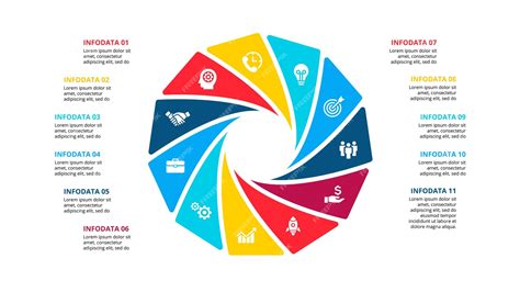 Premium Vector Circle Infographic With 11 Options Or Steps Abstract