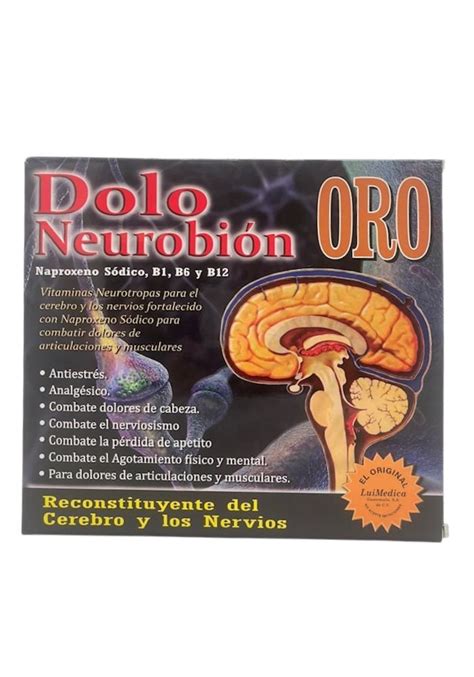 Vial LuiMedica Dolo Neurobion Oro Naproxeno Vit B Complex Farmacias