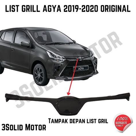 Jual LIST GRILL DEPAN AGYA 2019 2020 ORIGINAL Shopee Indonesia