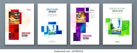 Set Brochure Cover Template Layout Design Stock Vector (Royalty Free ...