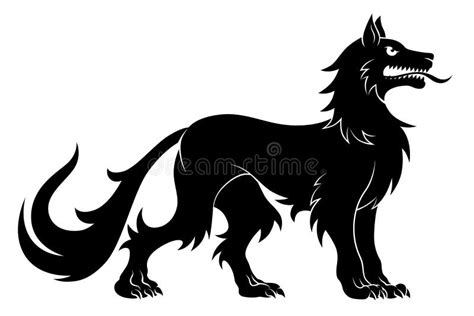 Heraldic Wolf Realistic Stock Vector Illustration Of Decoration