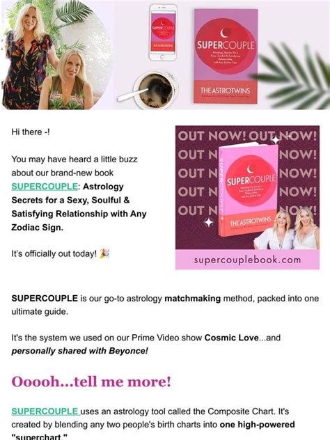 The Astrotwins 🎉announcing Our New Book Supercouple Milled