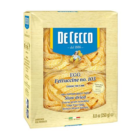 De Cecco Pasta Egg Fettuccine 8 8 Ounce Pack Of 4 Amazon De