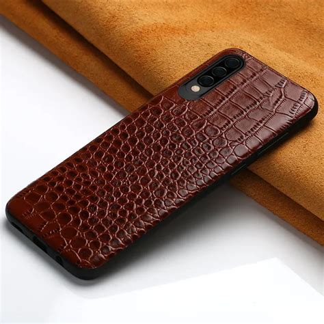 Genuine Leather mobile phone case for Samsung galaxy A50 A70 S10 S7 S8 ...