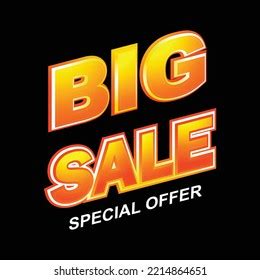 Big Sale Banner Design Template Stock Vector (Royalty Free) 2214864651 ...