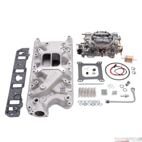 MANIFOLD CARB KIT PERF SBF 289 302 NATURAL FINISH 2031 By EDELBROCK