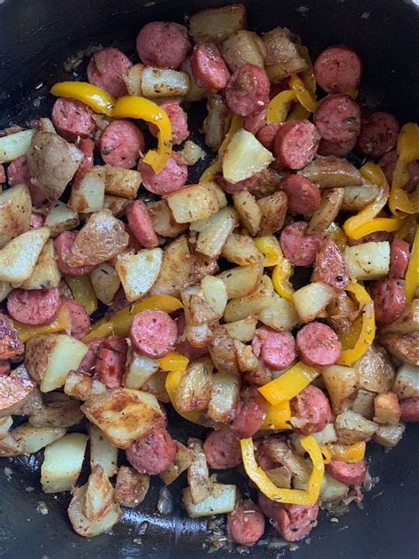 Minute Smoked Sausage And Potato Skillet