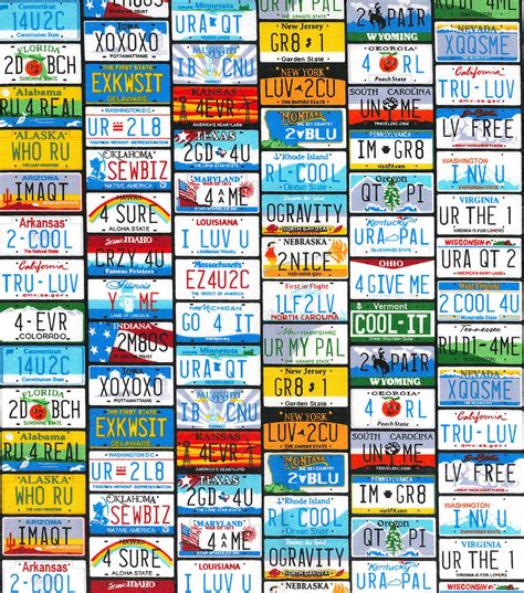 Novelty Cotton Fabric -State License Plates | JOANN